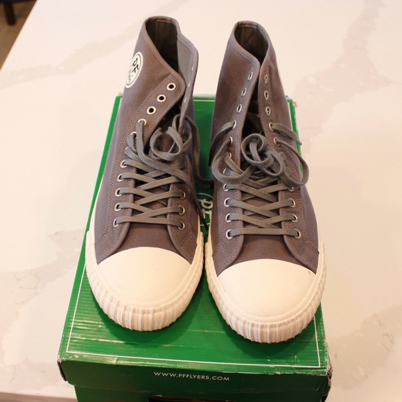 P.F. Flyers Charcoal High-Top Sneakers - Picture 4 of 5